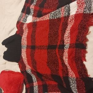 Cowl neck blanket sweater